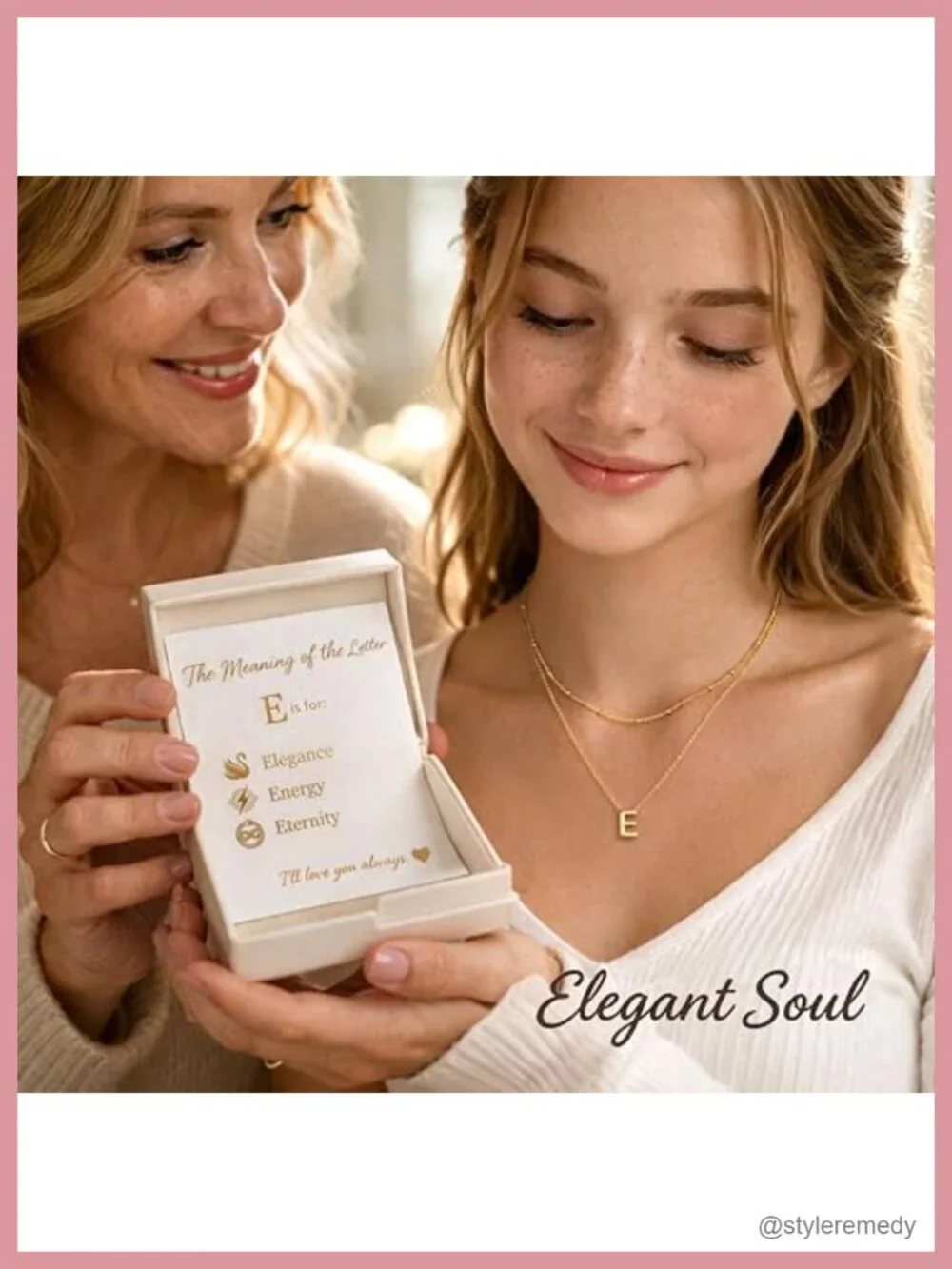 14K Gold Silver Plated Initial Pendant Necklace Set with Letter Charm,